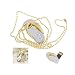 Crystal Diamond Slipper Jewelry USB Flash Drive with Necklace:8GB(Gold)