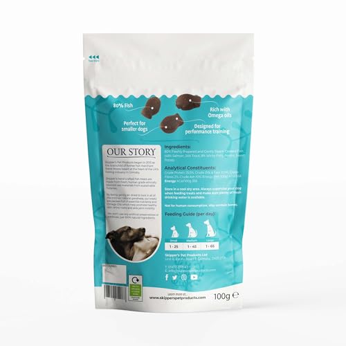 SKIPPER'S Training Treats for Dog and Puppy Training Treats 100g, Source of Omega 3, Grain Free - Image 2