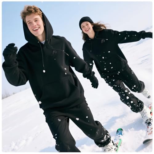 Unisex Pullover Heated Hoodie with Battery excluded, Heated Sweatshirt for Men and Women3