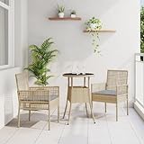 Materiale Durevole:Il set da pranzo da giardino è fatto in polyrattan di alta qualità, resistente a varie condizioni atmosferiche, garantendo un utilizzo duraturo.