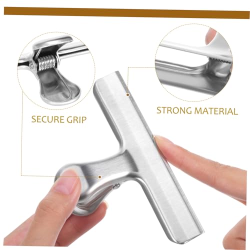 Clips acier inoxydable durables : pinces de fermeture robustes de cuisine