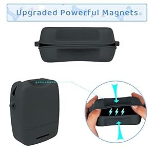   Dog-Treat-Pouch-Shoulder-Bag-with-Training-Clicker-Built-in-Poop-Bag-Dispenser-Magnetic-Closure-Silicone-Treat-Bag-with-Shoulder-Strap-for-Pet-Training-Walking-Grey