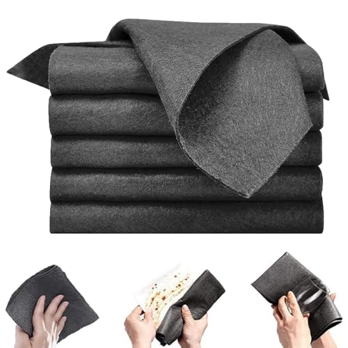 ZYEKIU 6 Piezas Espesamiento Bayetas Microfibra Trapos Cocina Paño Microfibra Bayeta Cristales Reutilizable Bayetas Súper Suave para el Hogar, Paños de Cocina Ventana de Vidrio Coches Trapos