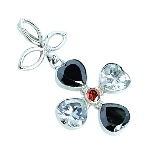 Collier argent 925 et pendentif onyx noir, le cadeau parfait