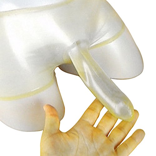 Man Sexy Transparent Rubber Latex Shorts Briefs Underwear Condom Safe Sex Pants New4