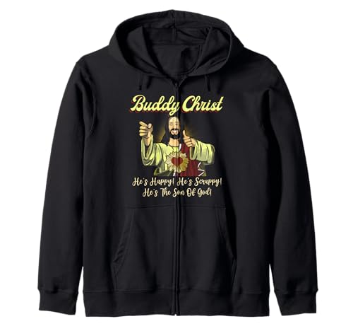 Buddy a Christ Christmas He Happy Scrappy El Hijo De Dios Sudadera con Capucha