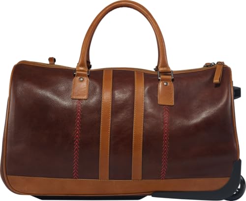 Rawlings | Wheeled Luggage Leather Travel Bag Collection | Carry-On Suitcase/Duffle Options |Telescoping Handle | Multiple Styles & Colors3
