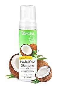 TropiClean Wasserloses Shampoo Hypoallergen Kokosnuss für Hunde
