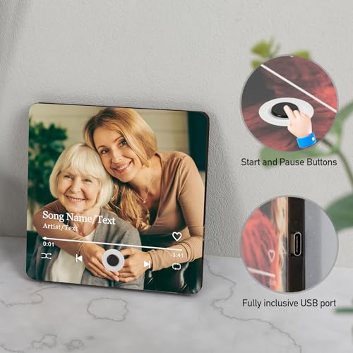 Imán musical personalizado para refrigerador con foto miniatura 3
