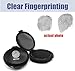 Compact Ink Pad for Fingerprints - Set of 10, Black - Easy-to-Store and Easy-to-Wash Thumbprint Ink Pad for Notaries, Schools, Police, and Crafts