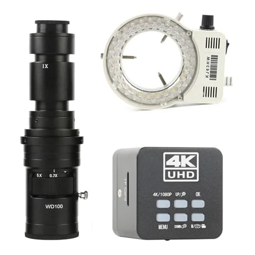 Laboratoryjny mikroskop cyfrowy 4K UHD IMX678 TF HDMI USB typ c PC, przemysłowy mikroskop elektroniczny, kamera do naprawy procesora telefonu (obiektyw 500 x ze światłem)