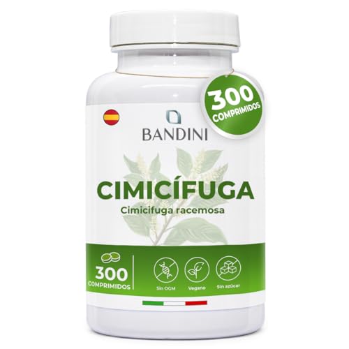 Bandini® Cimicifuga 300 comprimidos | Apoyo diario para el equilibrio con extractos vegetales puros y de calidad | 300 mg por dosis diaria | Cimicifuga racemosa o Actaea racemosa