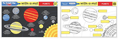 Melissa & Doug Planets Write-A-Mat Puzzle (6 Pieces)