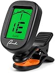 Ranch Clip-On Tuner for Guitar Bass Ukulele Violin Banjo - Chromatic | Vibration-Based Noise Immunity, 360° Rotatable Display, Multi-Instrument for Acoustic/Electric Guitar, Bass, Ukulele, Violin