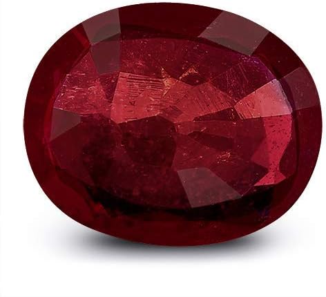 Vista 2 de 5 Quilates Rubí Rojo Manik Forma Oval Piedra Certificado Unisex Piedra Piedra Suelta Rubí Piedra Preciosa