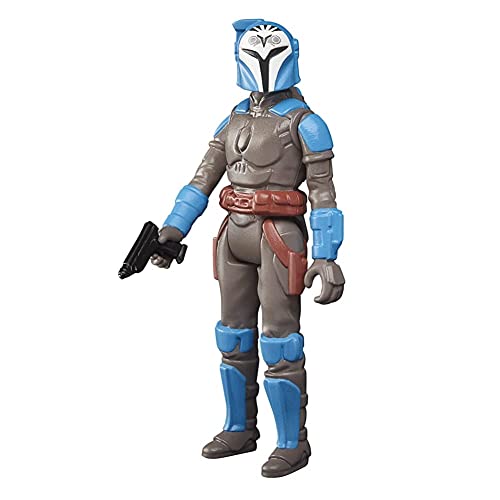 Star Wars Hasbro Retro Collection BO-Katan Kryze Toy 9.5 cm-Scale The Mandalorian Collectible Action Figure, Toys for Kids 4 and Up, Multi, F4460