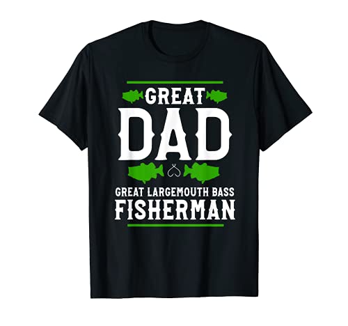 Hombre Gran Bass Fisherman - Pesca de la perca americana papá Camiseta