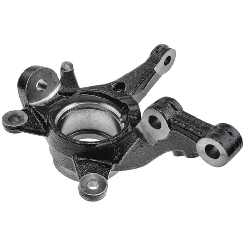 Image of Detroit Axle - Front Left Steering Knuckle for Hyundai 2014-2017 Accent, Dodge 2014 Attitude, Driver Side Steering Knuckle Assembly Replacement