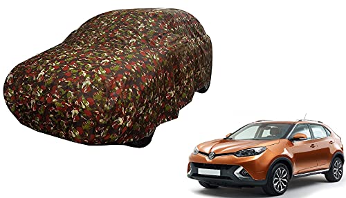 Image of Auto Hub Car Cover Compatible with MG GS with Weather Proof, Triple Stitched, MG GS Car Cover Jungle Look