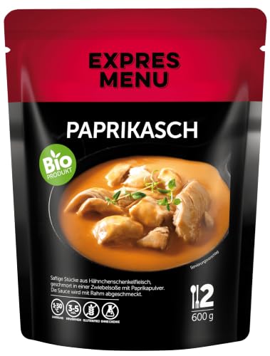 EXPRES MENU BIO Paprikasch | Zartes Hähnchen in Paprikasauce | Fertiggericht | 2 Portionen