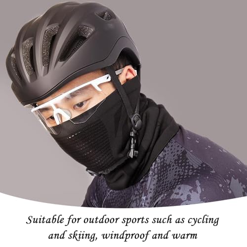 FDGGT 1 Máscara De Frío, 1 Gafas Protectoras, Máscara Térmica Para Bicicleta, Máscara De Esquí, Juego De Deportes Al Aire Libre A Prueba De Viento - imagen 4