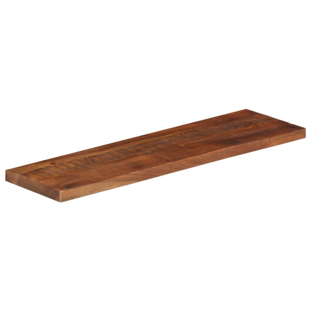 Plateau de table rectangulaire massif en bois vieilli, 100 x 20 x 3,8 cm, pour remplacer la table à manger, design rustique, facile à nettoyer avec un chiffon humide, combinable de manière