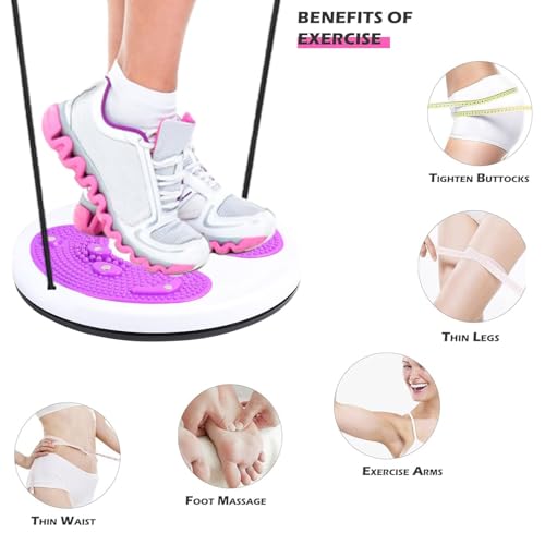 Twist Waist Disc Board met trekkoord, multifunctionele fitness-draaischijf, waist wriggling plate, fitnessapparaten, aerobic-oefeningen, fitnessaccessoires, weerstandsbanden, massage-voetzool - Afbeelding 4