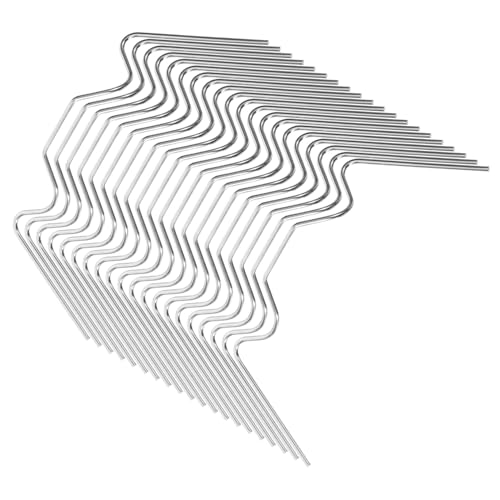 YARNOW 100pièces Clips De Serre Acier Inoxydable Pour Fixation De Vitres Avec Fils Métalliques Lot De Accessoires Pour Serre