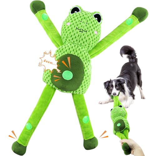 Large Squeaky Dog Toys : Plush Stuffed Dog Chew Toy with Soft Fab...