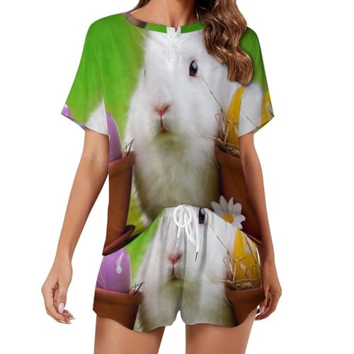 Vêtements de nuit été femme Lapin Mignon pour vos soirées cocooning