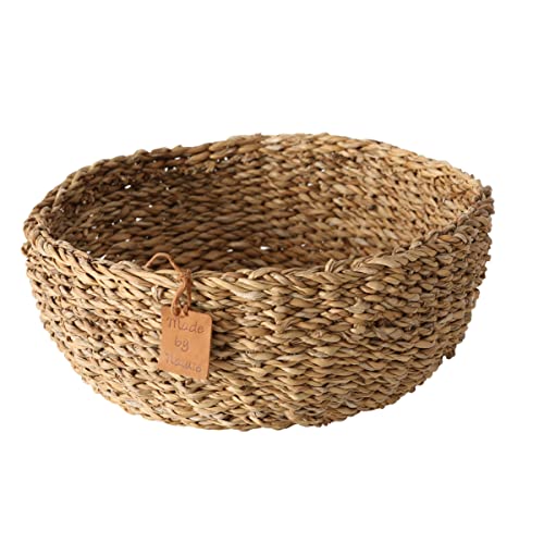 Made By Nature Beach House Bowls, Set Of 3, 8, 10 And 12 Inches In Diameter (20, 25, 30 Cm) Woven Sea Grass #TOP3
