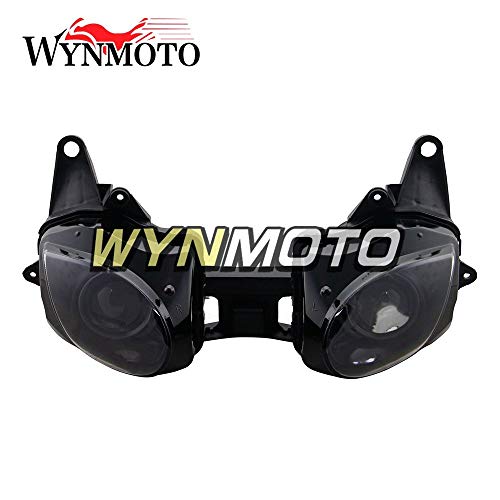 Ceramicszb New After-Market before lighting headlight For zx6r 2007 2008 ZX-6R 07 08 Motorcycle Fairings Replacement Headlamp Assembly,Front Head Light Housing,Lighting Lamp Clear