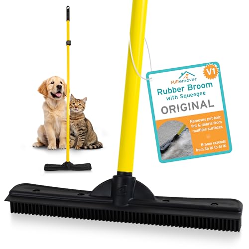 FURemover Original Plus Pet Hair Rubber Broom Squeegee, 61