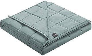 ZonLi Cooling Weighted Blanket 7 lbs(41''x60'' Sea Grass), Cool Summer Kids Weighted Blanket