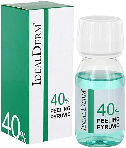 Exfoliating with 40% pyruvic acid + 10% lactic acid.