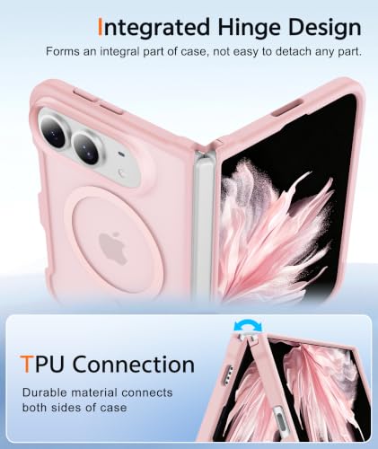 Image of FNTCASE for Phone 2026 Ultra Case /Phone Fold Phone Case Pink Translucent