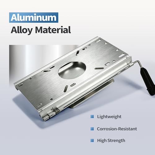 Image of Aluminum Fore & AFT Boat Seat Slider,Universal Fit for Most Standard Boat Seat Pedestal Bases 5.3 * 5.3 inch