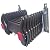 TECHTONGDA 10 Steps Narrow Wall Mounted Attic Ladder Pull Down Folding Ladder, Chocolate Al-Mg Folding Loft Stairs, Vertical Height: 2.5 m/8.2ft Complimentary with 2 Spare Steps