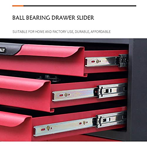 Allzweck-Werkzeugwagen Werkstattwagen auf Rädern | 3 Schubladen mit kugelgelagerten Auszügen und Aufbewahrungsschrank Werkzeugschrankwagen für den Garten im Freien – Bild 5