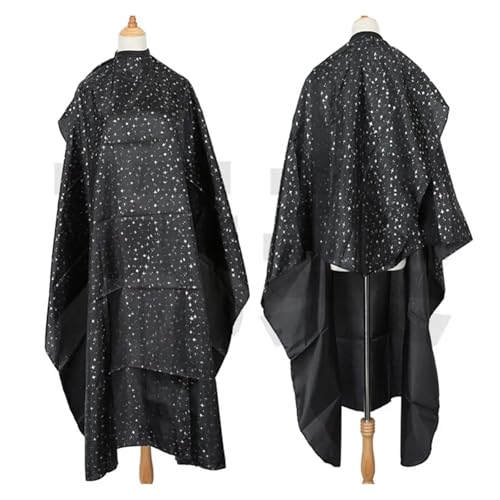 Capa peluquería estampada estrellas negra miniatura 5