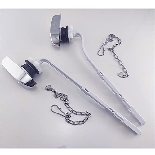 Lingsad LINGSAD-0236 Fancuf Side Button Pull Wrench Abs Electroplated Toilet Toilet Drainage Pull Lever Button Front Wrench thumb #1