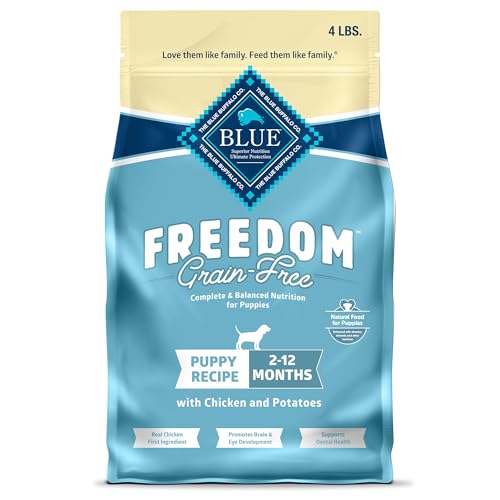 Blue Buffalo Freedom Grain-Free Puppy Dry Dog Food with DHA, Complete & Balanced Nutrition for...