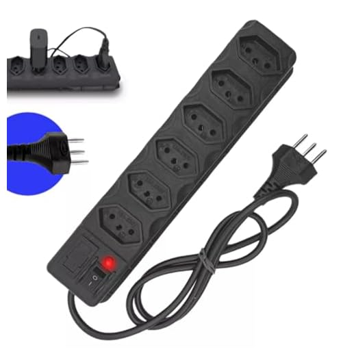 Régua Extensão Elétrica 6 Tomada Filtro Linha Bivolt Com Fusível PREMIUM