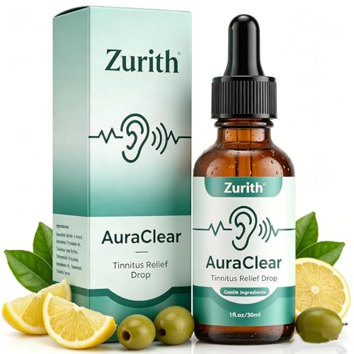 Zurith Ear Drops AuraClear Natural Ear Cleaning and Relief Drops Aura Clear Ears Drop Gentle Formula (1 Pcs)