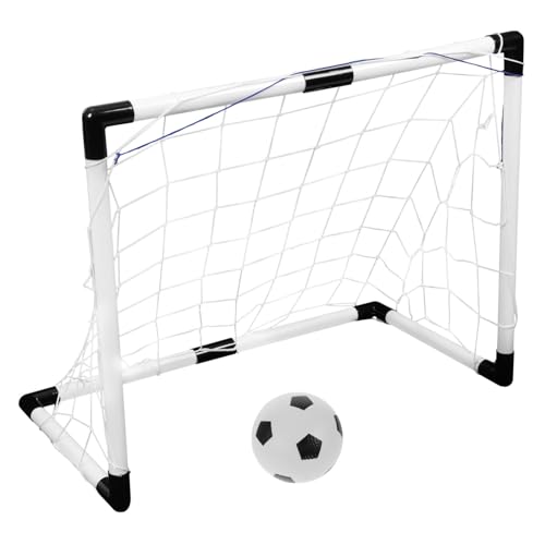 But de football miniature portable VICASKY pour entraînement extérieur avec filet résistant