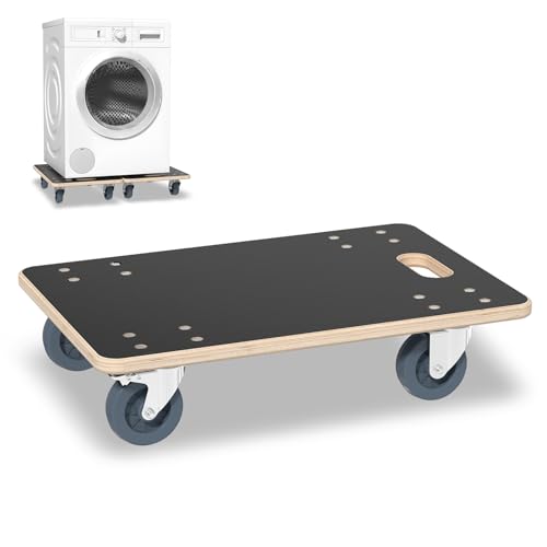 UISEBRT 1 styck transportvagn 600 x 400 x 145 mm rullbrädor transport av vattentäta plattor möbelskoter transportstöd för flyttning möbeltransport, 200 kg lastkapacitet