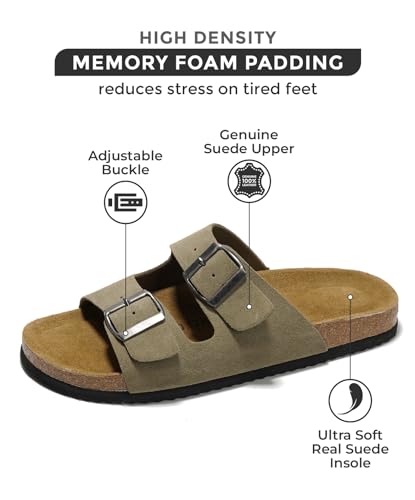 Project Cloud ARIZONAMENS-TAUP-13 100% Genuine Leather Mens Sandals thumb #1