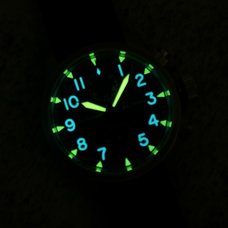 Baltany S205033 Military Quartz Watch for Men Analog Chronograph with Luminous for Adventure