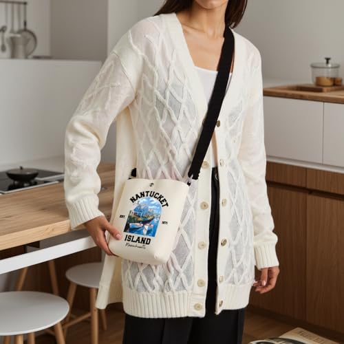 WCGXKO Nantucket Souvenirs Nantucket Massachusetts Gift Nantucket Travel Gift Nantucket Crossbody Bag4