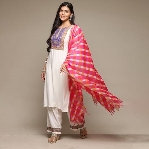Image of BIBA Women's Cotton Kurta Suit Set